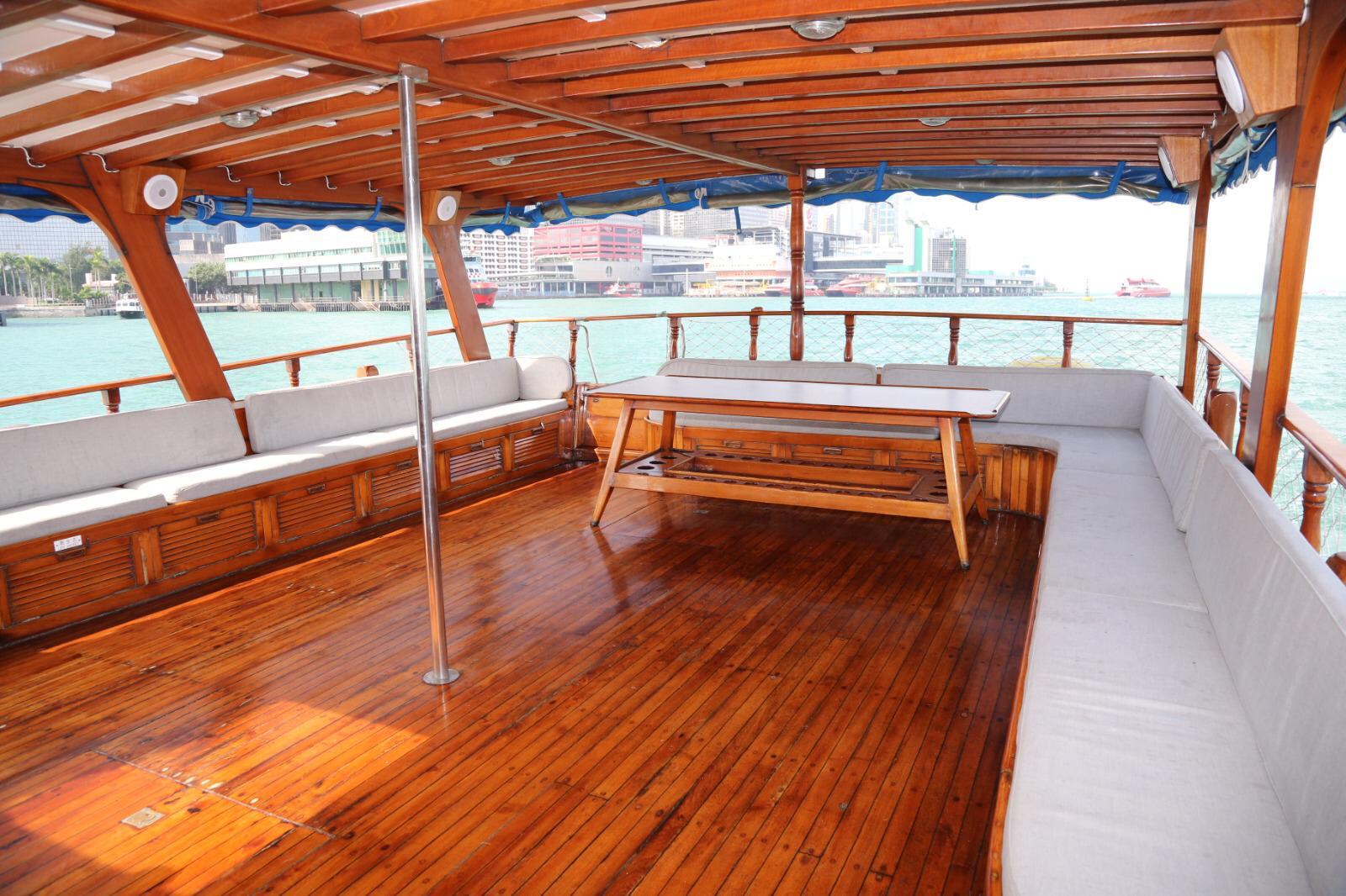 Boat interior with seating